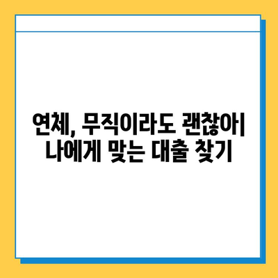 신용불량자 대출 가이드| 연체자, 무직자도 가능한 대출 상품 총정리 | 신용불량, 연체, 무직, 대출, 금융 정보