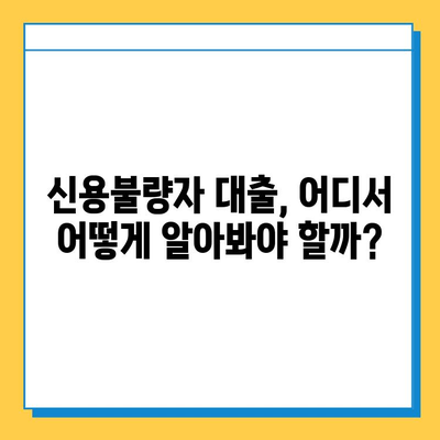 신용불량자 대출 가이드| 연체자, 무직자도 가능한 대출 상품 총정리 | 신용불량, 연체, 무직, 대출, 금융 정보