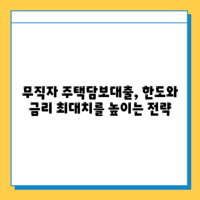 무직자 주택담보대출 한도 & 금리 최적화 전략| 성공적인 대출 승인을 위한 가이드 | 무직자, 주택담보대출, 대출 한도, 금리 비교, 최적화