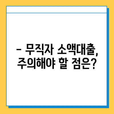 무직자 소액대출 신청, 어떻게 해야 할까요? | 한도, 금리, 신청 방법 총정리