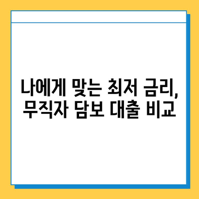 무직자 집 담보 대출| 금리 비교 & 이자 계산, 나에게 맞는 조건 찾기 | 대출 금리, 이자 계산, 대출 조건