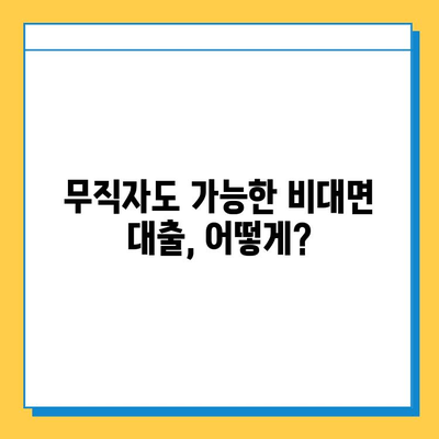 무직자도 안전하게 비대면 대출 받는 방법| 꼼꼼하게 알아보고 선택하세요! | 비대면 대출, 무직자 대출, 대출 가이드, 안전한 대출