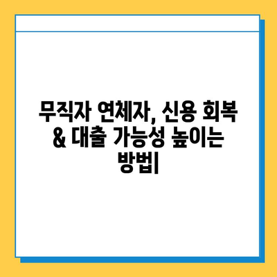 무직자 연체자, 신용 점수 회복 & 대출 가능성 높이는 방법 | 신용 관리, 대출 가이드, 금융 정보