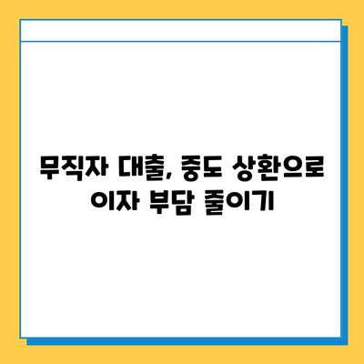 무직자 대출 중도 상환, 벌금 걱정은 NO! |  상환 조건 & 주의 사항 완벽 가이드