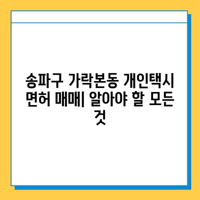 서울 송파구 가락본동 개인택시 면허 매매| 오늘 시세, 넘버값, 자격조건, 월수입, 양수교육 | 상세 가이드