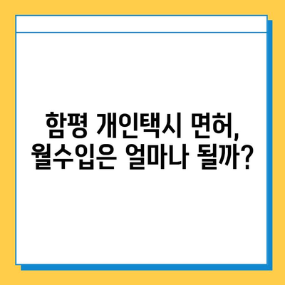 함평 개인택시 면허 매매 가격 & 시세 (오늘 기준) | 자격조건, 월수입, 양수교육 정보