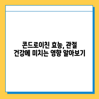 소연골 콘드로이친 1200| 관절 건강, 이제는 과학적으로 관리하세요! | 관절 연골, 건강 기능 식품, 콘드로이친 효능