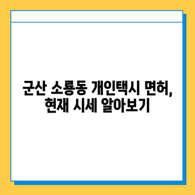 군산 소룡동 개인택시 면허 매매, 오늘 시세는? | 가격, 넘버값, 자격조건, 월수입, 양수교육