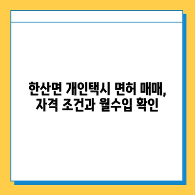 충청남도 서천군 한산면 개인택시 면허 매매 가격| 오늘 시세 확인! | 번호판, 넘버값, 자격조건, 월수입, 양수교육