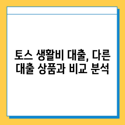 토스 생활비 대출| 무직자도 가능할까? 소액 실행 가능 한도 & 금리 상세 분석 | 토스, 생활비 대출, 무직자 대출, 소액 대출, 금리 비교