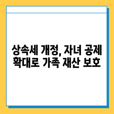 상속세 자녀 공제 5억원| 세법 개정 발표 | 상속세, 자녀, 공제, 개정, 세금