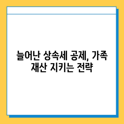 5억원 상향된 상속세 자녀 공제, 절세 전략으로 가족 재산 지키세요 | 상속세, 절세, 자녀 공제, 상속 계획