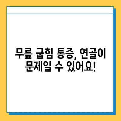 무릎 굽힘 통증 완화, 연골 관리가 답이다! | 무릎 통증, 연골 재생, 운동, 식단