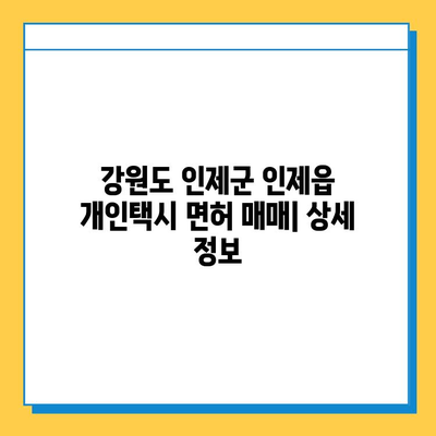 강원도 인제군 인제읍 개인택시 면허 매매 가격| 오늘 시세, 넘버값, 자격조건, 월수입, 양수교육 | 상세 정보