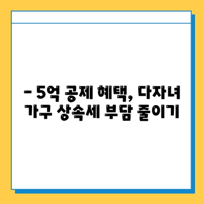 상속세 자녀 공제 5억원, 다자녀 가구 위한 절세 전략 | 상속세, 자녀 공제, 다자녀 가구, 절세 팁