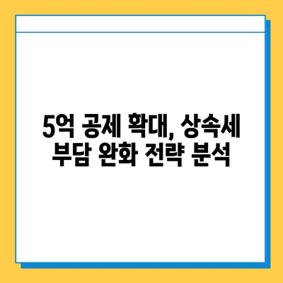 상속세 자녀 공제 5억 확대! 주택 시장 활성화 효과와 세금 부담 완화 전략 | 상속세, 부동산, 세금, 자녀 공제, 주택 시장