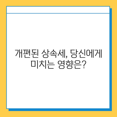 20년 만의 상속세 개편| 최고 세율 40%, 자녀 공제 5억 조정 | 상속세, 개편, 세율, 공제, 변화