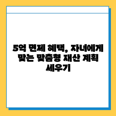 상속세 증여세 면제 5억원, 자녀 가산 운영에 효과적인 활용 전략 | 상속, 증여, 재산 관리, 절세 팁