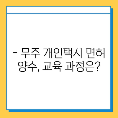 전라북도 무주군 무주읍 개인택시 면허 매매 가격| 오늘 시세 & 넘버값 | 자격조건 | 월수입 | 양수교육