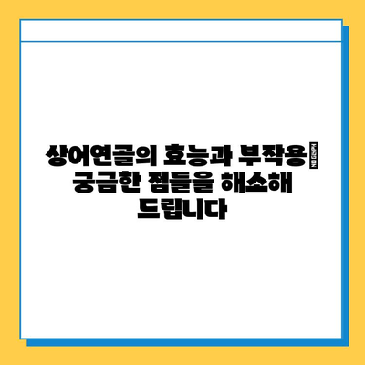 상어연골| 관절 건강을 위한 자연의 선택 | 관절염 완화, 연골 재생, 부작용, 효능, 복용법