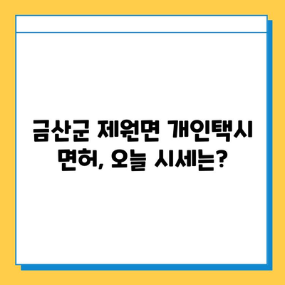 금산군 제원면 개인택시 면허 매매 가격| 오늘 시세 확인 & 양수 교육 정보 | 번호판, 넘버값, 자격조건, 월수입