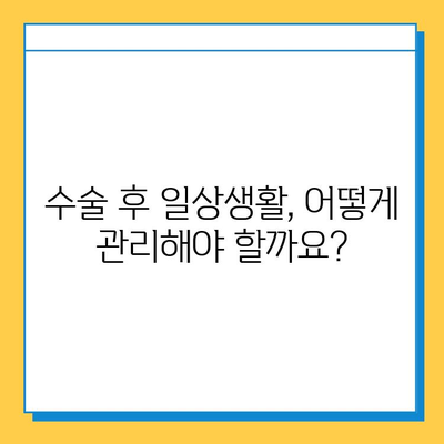 반월상 연골 파열 수술, 언제 하는 게 좋을까요? | 최적 시기 판단 가이드, 수술 후 관리 팁