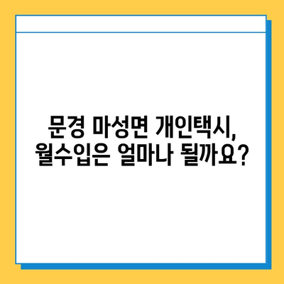 문경 마성면 개인택시 면허 매매, 오늘 시세 알아보기 | 가격, 번호판, 자격조건, 월수입, 양수교육