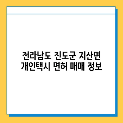 전라남도 진도군 지산면 개인택시 면허 매매 가격| 오늘 시세, 번호판, 자격조건, 월수입, 양수교육 | 상세 정보