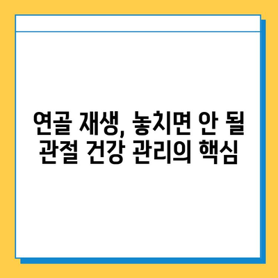 연골 손상 방치하면? 놓치면 안 될 심각한 결과 5가지 | 연골 재생, 관절 건강, 통증 완화