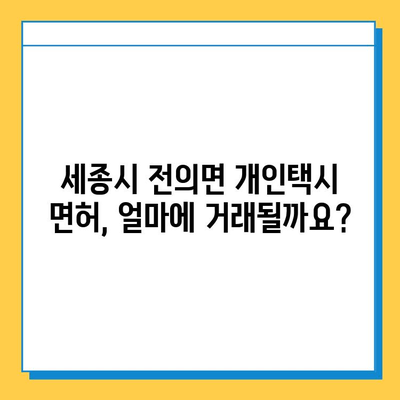 세종시 전의면 개인택시 면허 매매 가격| 오늘 시세, 넘버값, 자격조건, 월수입, 양수교육 | 상세 정보