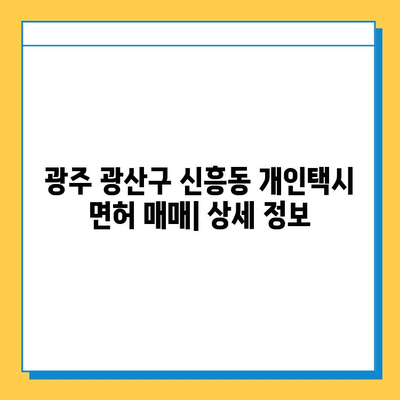 광주 광산구 신흥동 개인택시 면허 매매 가격| 오늘 시세, 번호판 값, 자격조건, 월수입, 양수 교육 | 상세 정보