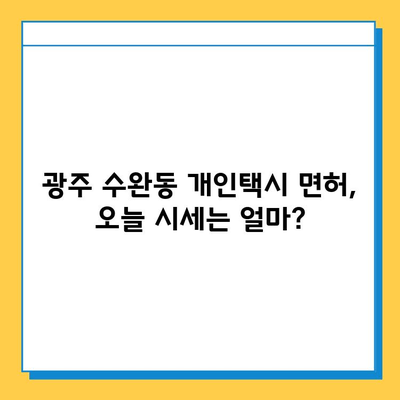 광주 광산구 수완동 개인택시 면허 매매 가격| 오늘 시세 확인 & 자격조건/월수입/양수교육 정보 | 넘버값, 번호판