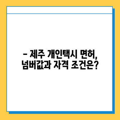 제주도 제주시 조천읍 개인택시 면허 매매 가격| 오늘 시세 확인! | 번호판, 넘버값, 자격조건, 월수입, 양수교육