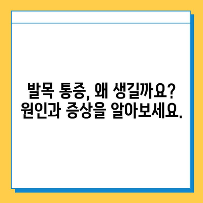 발목 통증, 연골 관리부터 원인까지| 발목 건강 지키는 완벽 가이드 | 발목 통증, 발목 연골, 발목 관리, 운동, 치료