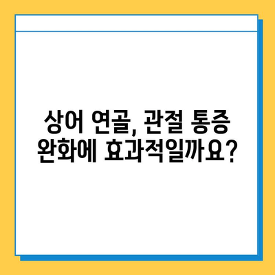 관절 건강 회복을 위한 상어 연골 약물| 효과와 사용법 | 상어 연골, 관절 통증, 연골 재생, 건강 정보