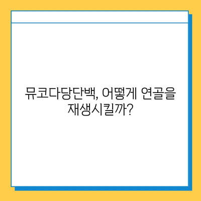 연골 재생의 희망| 뮤코다당단백, 왜 선택해야 할까? | 연골 재생, 뮤코다당단백, 치료법, 효과