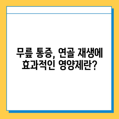 무릎 연골 통증 완화에 도움 되는 관절 통증 영양제 추천 | 연골 재생, 관절 건강, 영양제 비교