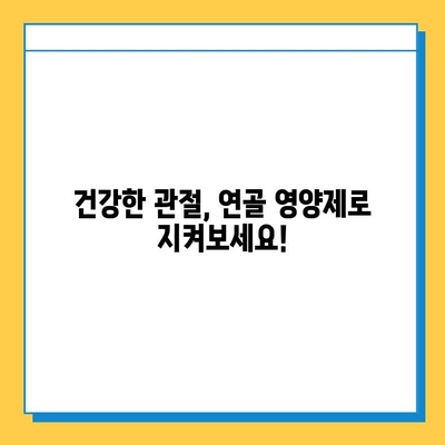 관절 건강 지키는 선택! 나에게 맞는 연골 영양제 찾는 방법 | 관절 연골 영양제, 효능 비교, 선택 가이드