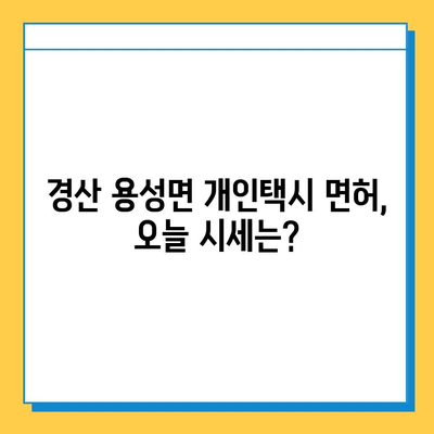 경상북도 경산시 용성면 개인택시 면허 매매 가격| 오늘 시세, 자격조건, 월수입, 양수교육 | 번호판, 넘버값, 면허 취득 정보