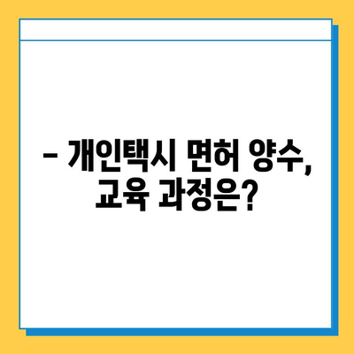 대구 서구 원대동 개인택시 면허 매매| 오늘 시세 확인 &  자격조건 | 넘버값, 월수입, 양수교육