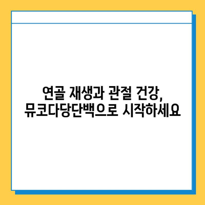 연골 재생 영양제, 뮤코다당단백으로 효과 높이기 | 연골 건강, 관절 통증 완화, 영양제 추천