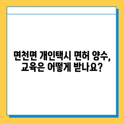 당진시 면천면 개인택시 면허 매매 가격| 오늘 시세 & 자격조건 | 월수입, 넘버값, 양수교육