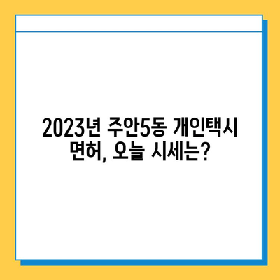 인천 미추홀구 주안5동 개인택시 면허 매매 시세| 오늘 가격, 번호판 값, 자격조건, 월수입, 양수교육 | 2023년 최신 정보