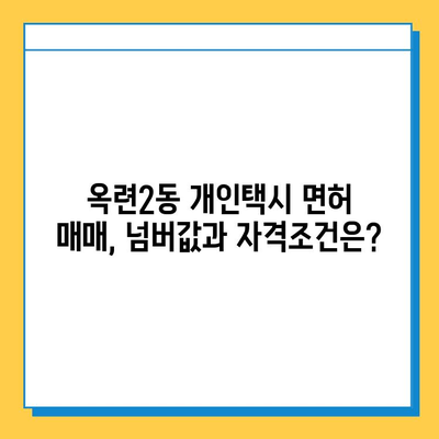 인천 연수구 옥련2동 개인택시 면허 매매 가격| 오늘 시세, 넘버값, 자격조건, 월수입 | 양수 교육 가이드