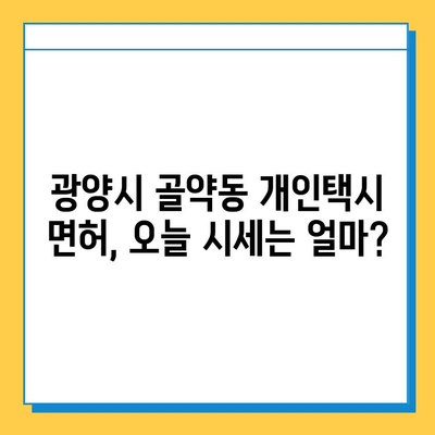 전라남도 광양시 골약동 개인택시 면허 매매 가격| 오늘 시세 확인 & 자격조건/월수입/양수교육 | 번호판, 넘버값, 면허 취득