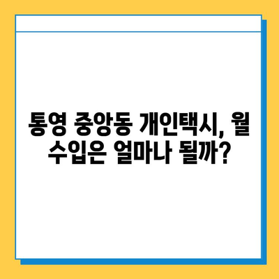 통영 중앙동 개인택시 면허 매매| 오늘 시세, 넘버값, 자격, 월수입, 양수교육 | 상세 가이드