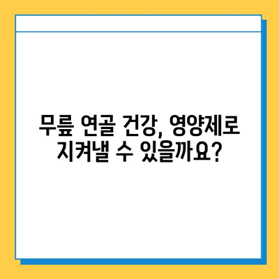 무릎 연골 건강을 위한 관절 통증 영양제 비교 가이드 | 연골 재생, 관절염, 통증 완화, 추천 제품