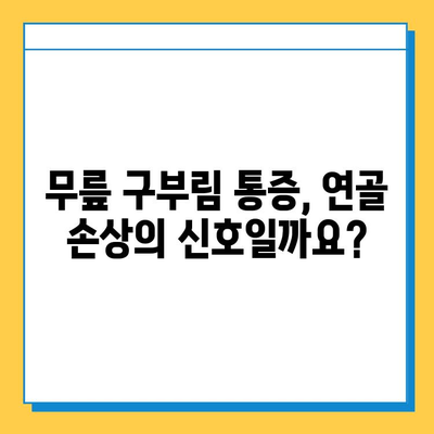 무릎 연골 관리| 구부림 통증의 원인과 해결책 | 무릎 통증, 연골 손상, 운동, 재활, 예방