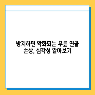 무릎 연골 손상 방치하면? 놓치면 안 될 심각한 문제점 5가지 | 무릎 통증, 관절염, 수술, 재활