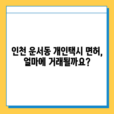 인천 중구 운서동 개인택시 면허 매매 가격| 오늘 시세, 넘버값, 자격조건, 월수입, 양수교육 | 상세 정보